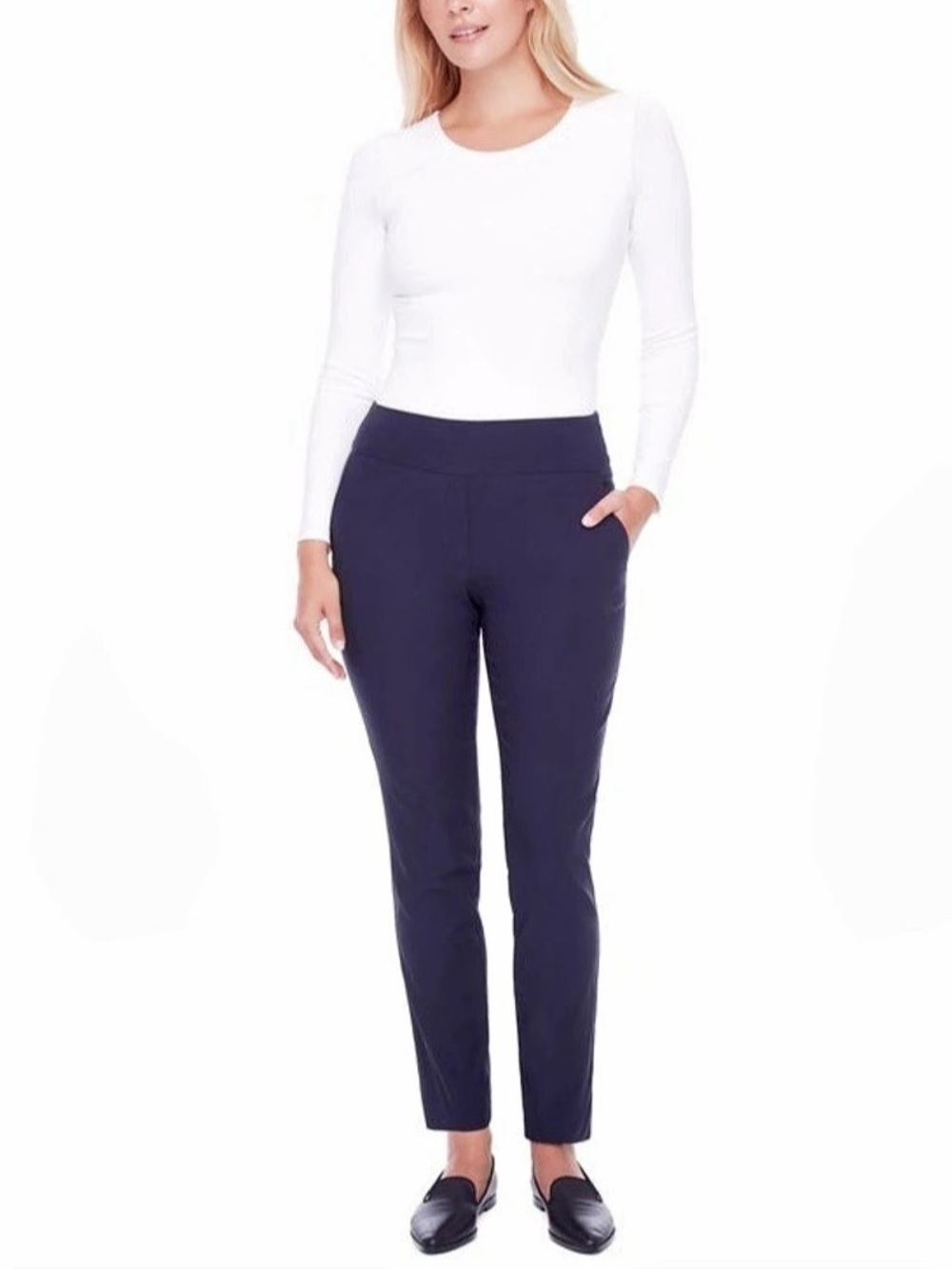 S.C. & CO. Women's Pull-on Straight Leg Pant with Tummy Control